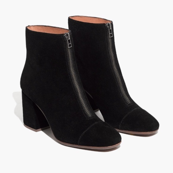 Madewell Shoes - MADEWELL Size 5.5 The Amalia Zip Boot Black Suede